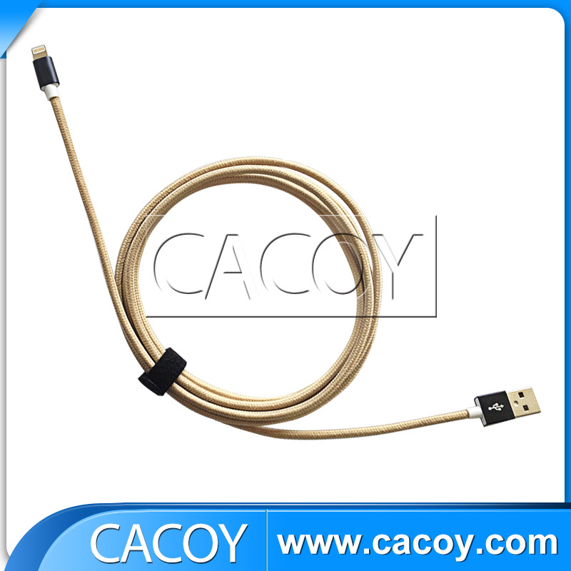 2m braided aluminum shell cable